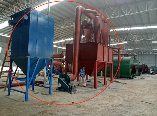 wind cinvey carbon black discharge system
