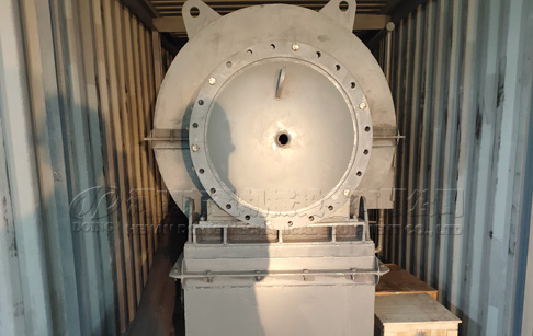 One set small tyre to oil plant was shipped to Chile