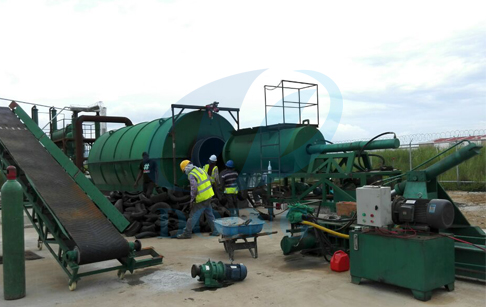 waste tire pyrolysis machine