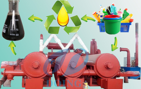 Continuous pyrolysis plant convert plastic to fuel oil