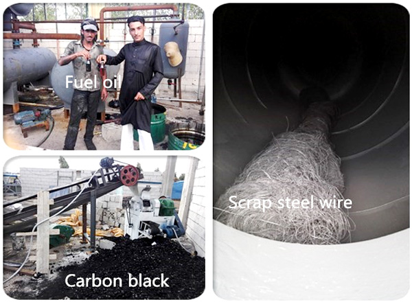 final products from pyrolysis plant